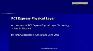 PCI Express Physical Layer