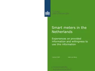Smart meters in the Netherlands