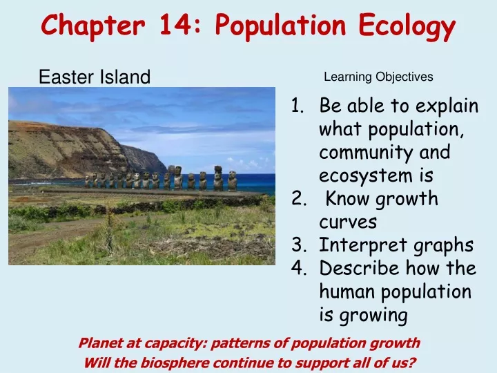 chapter 14 population ecology