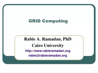 GRID Computing
