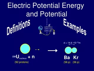 Electric Potential Energy  and Potential