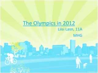 The Olympics in 2012