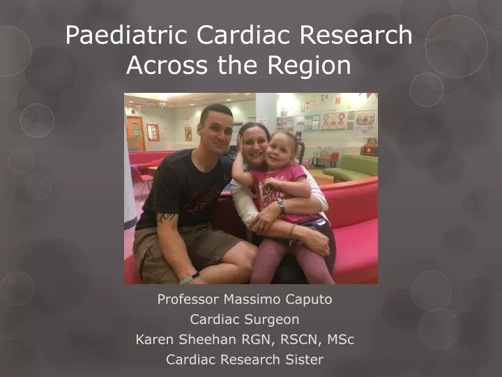paediatric cardiac research across the region