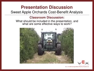 Presentation Discussion Sweet Apple Orchards Cost-Benefit Analysis