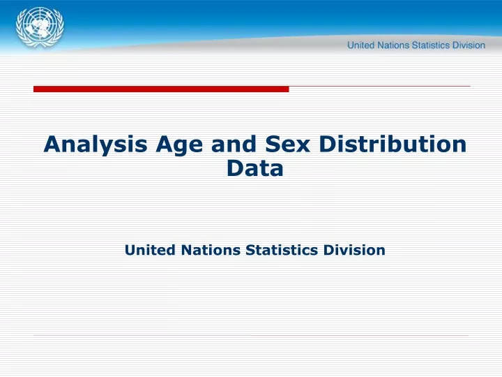analysis age and sex distribution data united