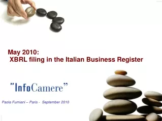 May 2010:    XBRL filing in the Italian Business Register