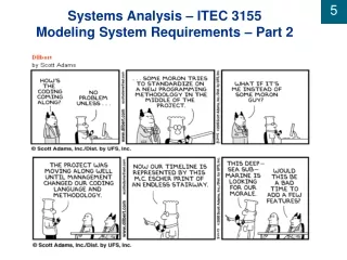 Systems Analysis – ITEC 3155 Modeling System Requirements – Part 2