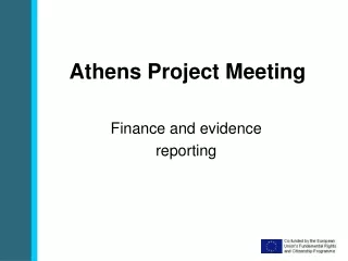 Athens Project Meeting