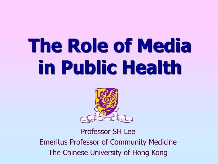 the role of media in public health