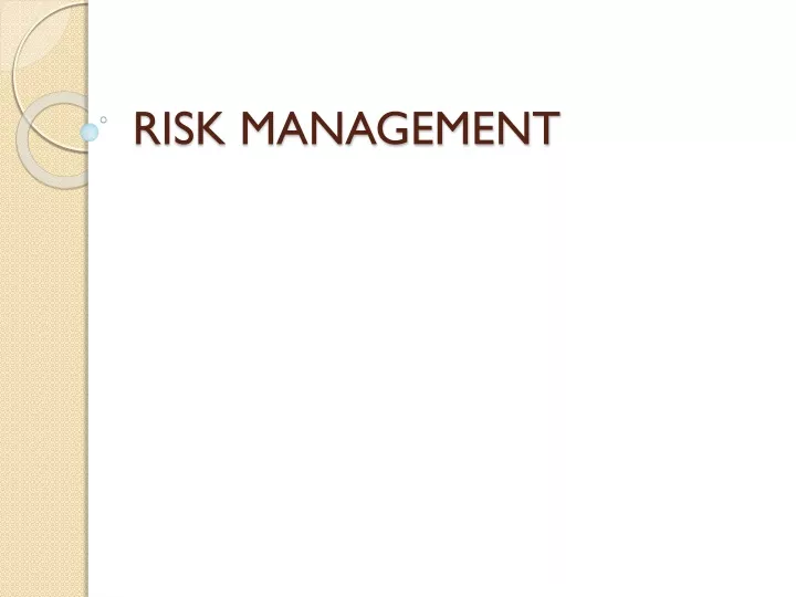 risk management