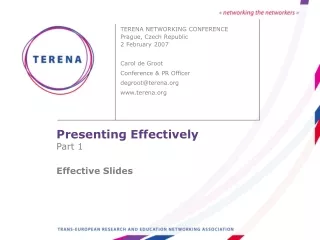 Presenting Effectively Part 1 Effective Slides