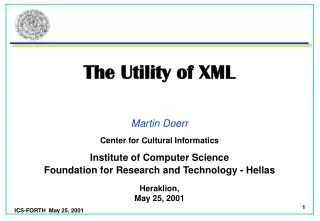 The Utility of XML