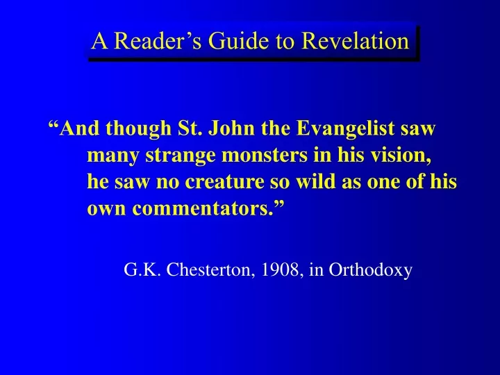 a reader s guide to revelation