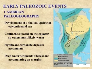 EARLY PALEOZOIC EVENTS