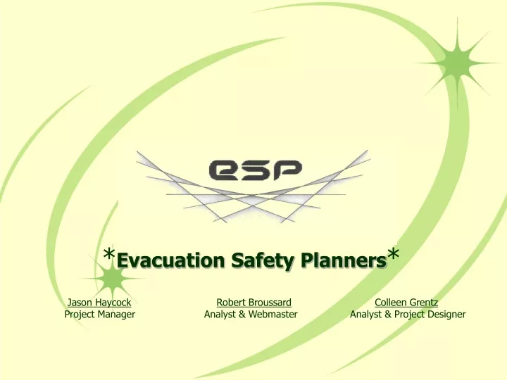 evacuation safety planners jason haycock robert