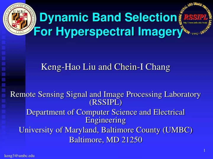 dynamic band selection for hyperspectral imagery