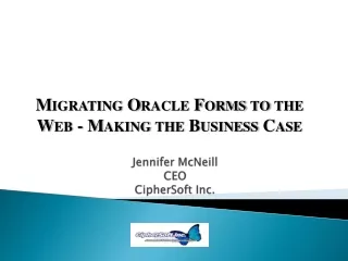 Jennifer McNeill CEO CipherSoft  Inc.