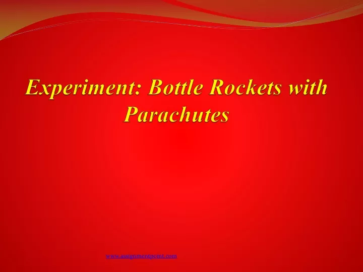 experiment bottle rockets with parachutes