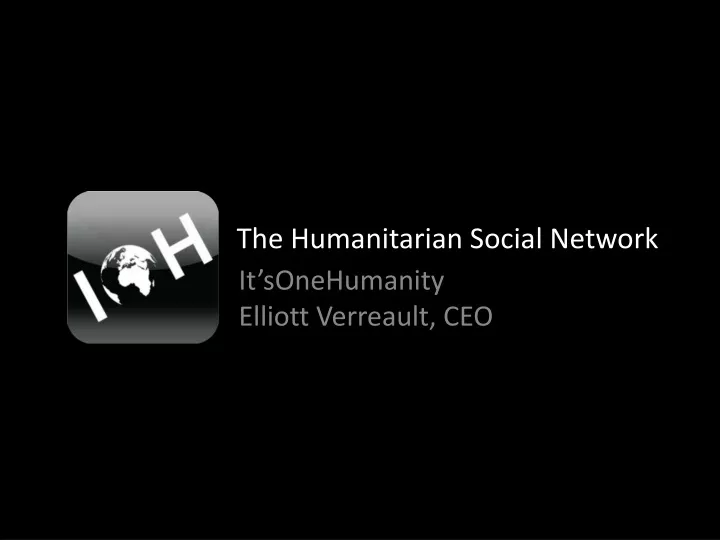 the humanitarian social network