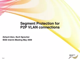 Segment Protection for  P2P VLAN connections