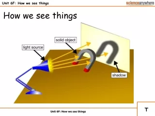 Unit 6F: How we see things