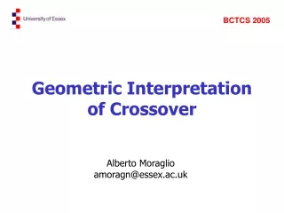 Geometric Interpretation of Crossover