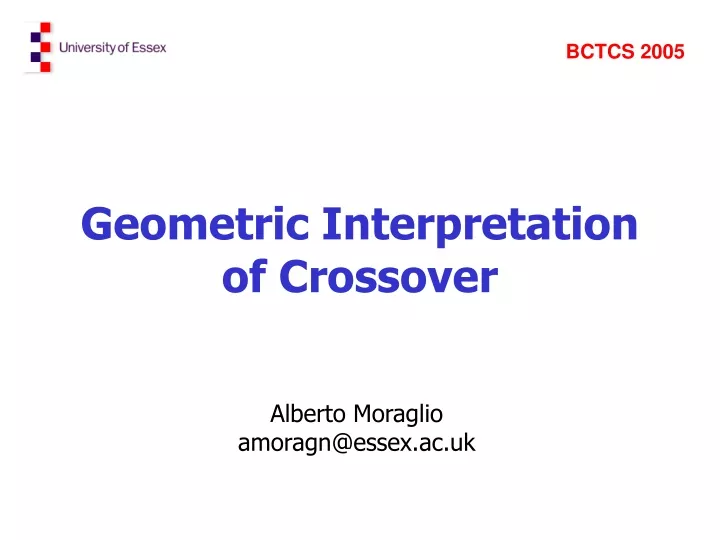 geometric interpretation of crossover
