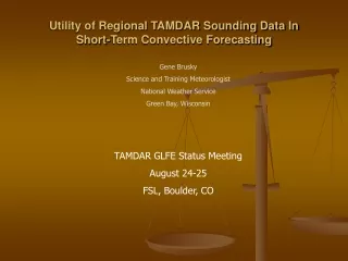 Utility of Regional TAMDAR Sounding Data In  Short-Term Convective Forecasting