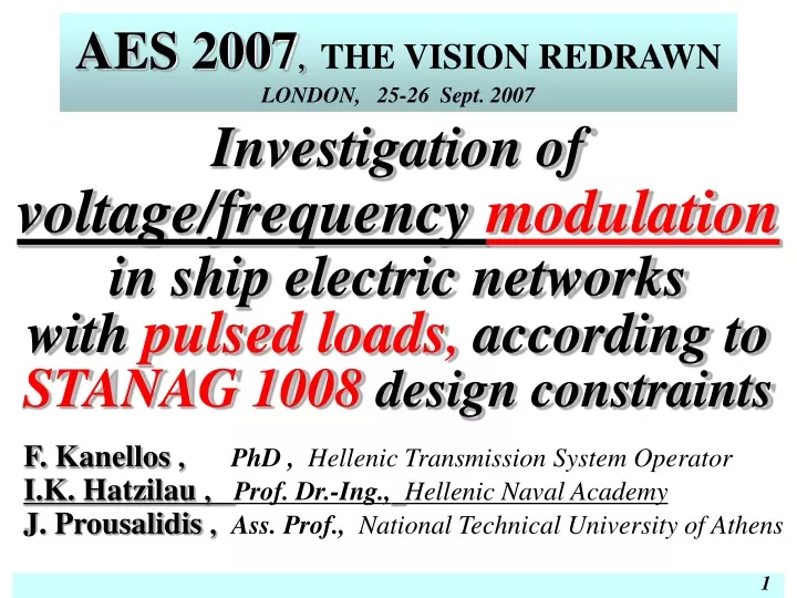 aes 2007 the vision redrawn london 25 26 sept 2007