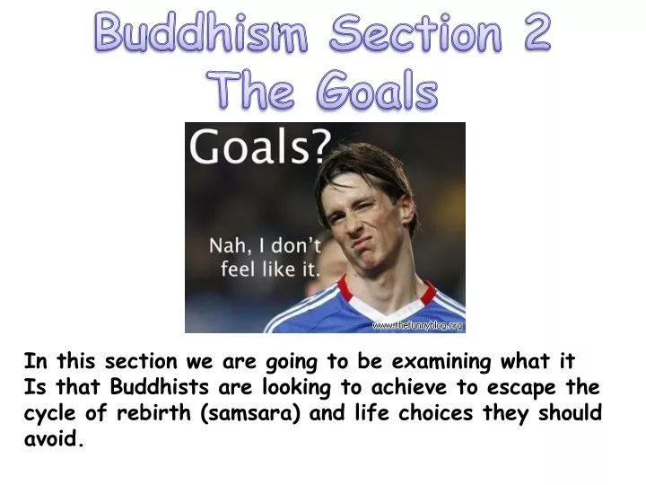 buddhism section 2 the goals