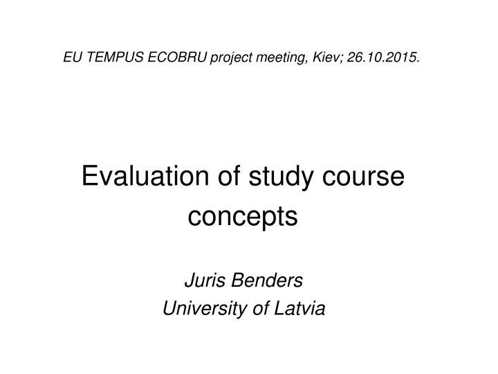 eu tempus ecobru project meeting kiev 26 10 2015