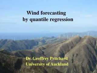Wind forecasting by quantile regression