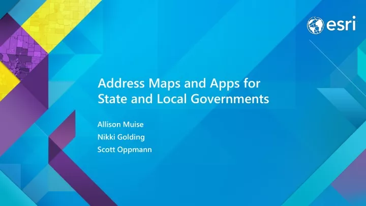 address maps and apps for state and local governments