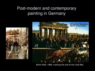 Post-modern and contemporary  painting in Germany