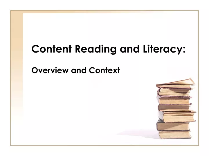 content reading and literacy