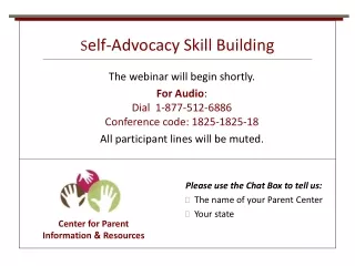 S elf-Advocacy Skill Building