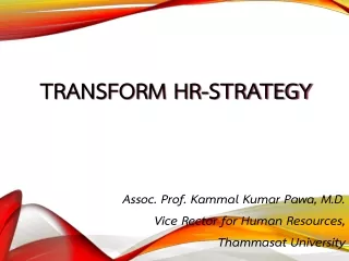 Transform HR-Strategy