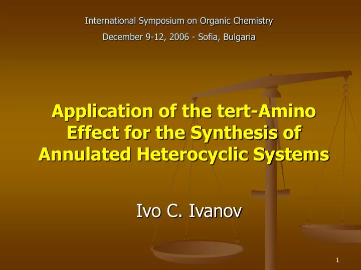 application of the tert amino effect for the synthesis of annulated heterocyclic systems