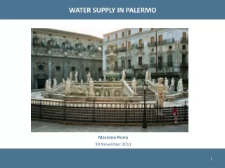 WATER SUPPLY IN PALERMO