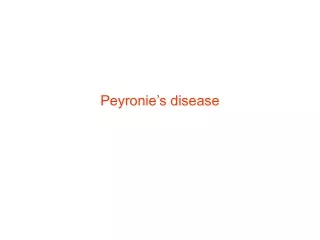 Peyronie’s disease