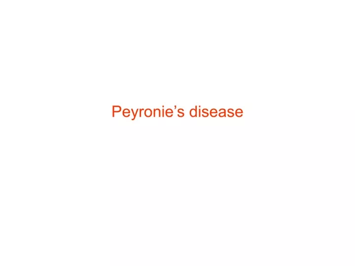 peyronie s disease