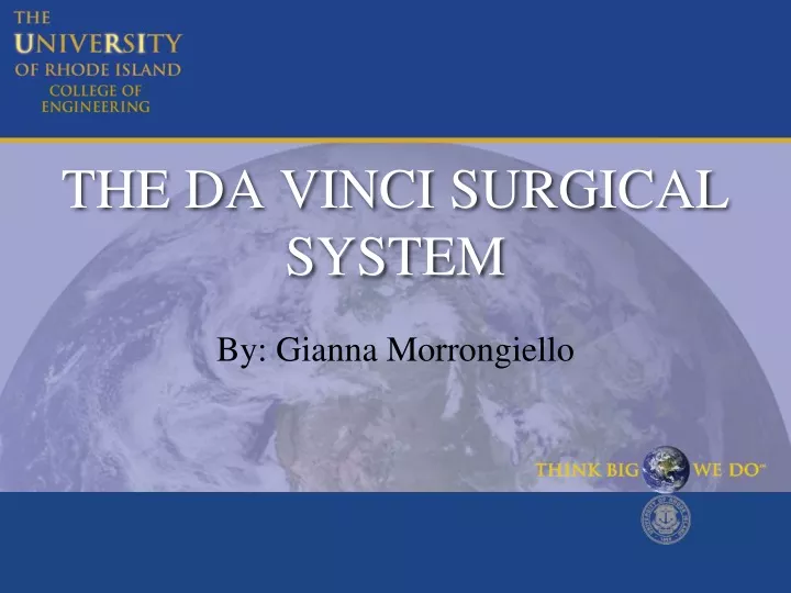 the da vinci surgical system