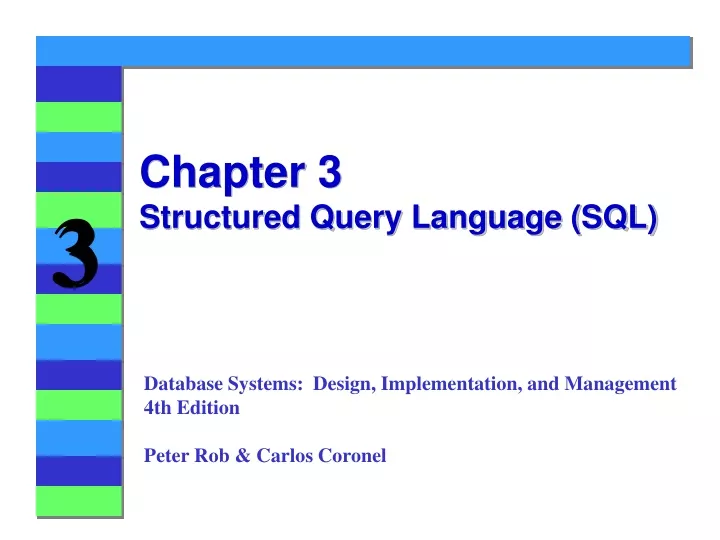 chapter 3 structured query language sql
