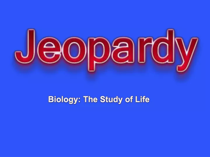 biology the study of life