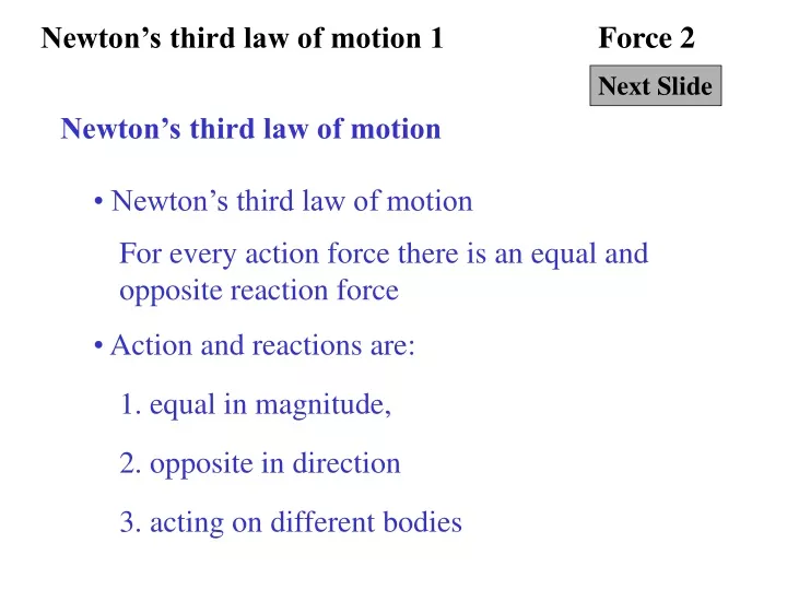 newton s third law of motion 1