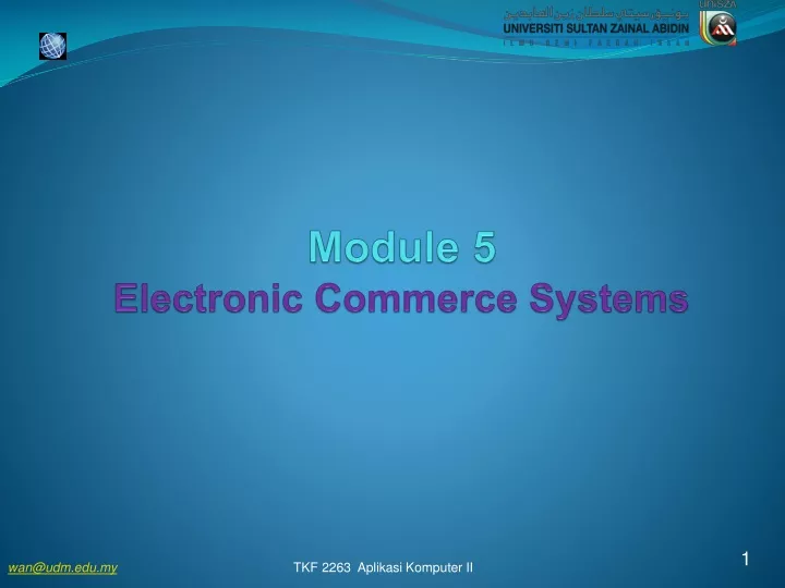 module 5 electronic commerce systems