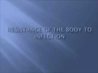 Resistance of the body to infection