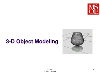 3-D Object Modeling