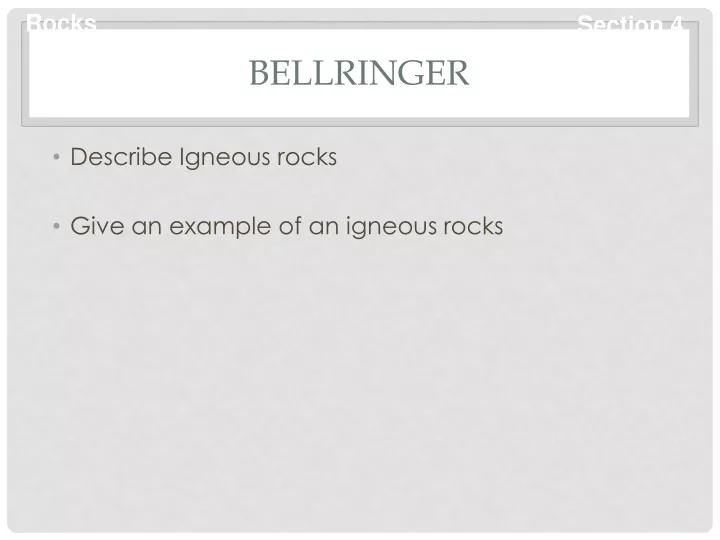 bellringer