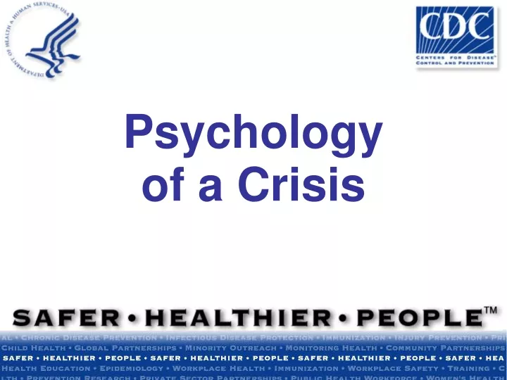 psychology of a crisis